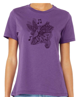 F *FOR ORDER* T-Shirt, Woman's, Purple, 2025